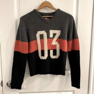 Harley-Davidson 100% wool 03 HD V-Neck Sweater M